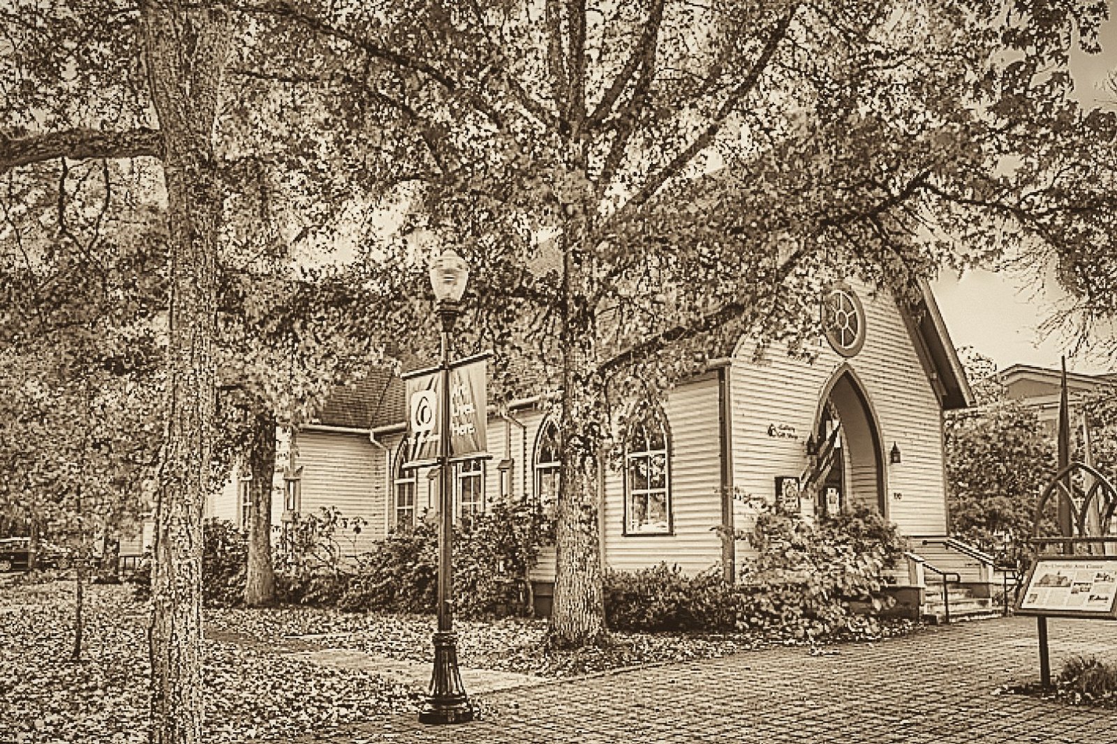 The Arts Center of Corvallis, the original church building on Madison Avenue