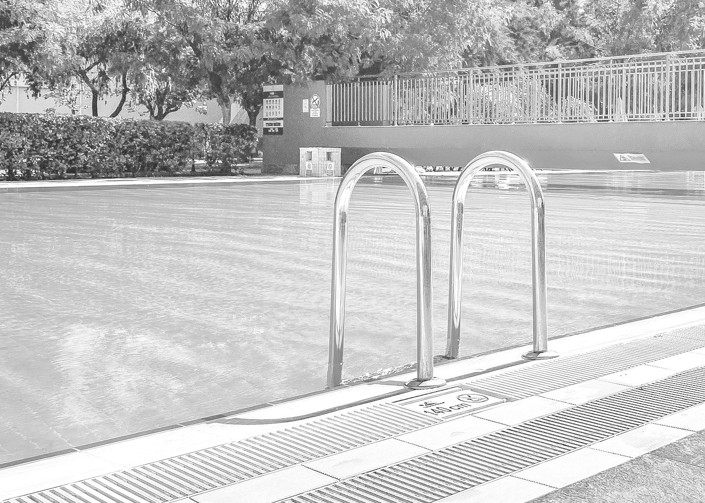 A community swimming pool